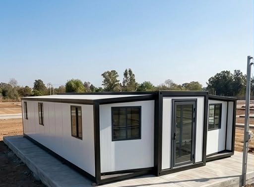 Módulo Modula Mex instalado, acabado blanco, vista frontal